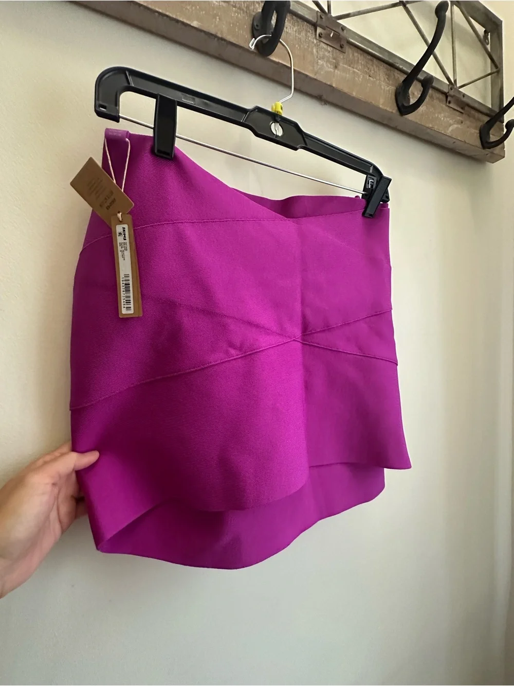 SKIMS NWT KNIT MINI SKIRT COVER UP COLOR Magenta 3X